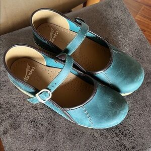 Dansko Turquoise Mary Jane Dress Shoes